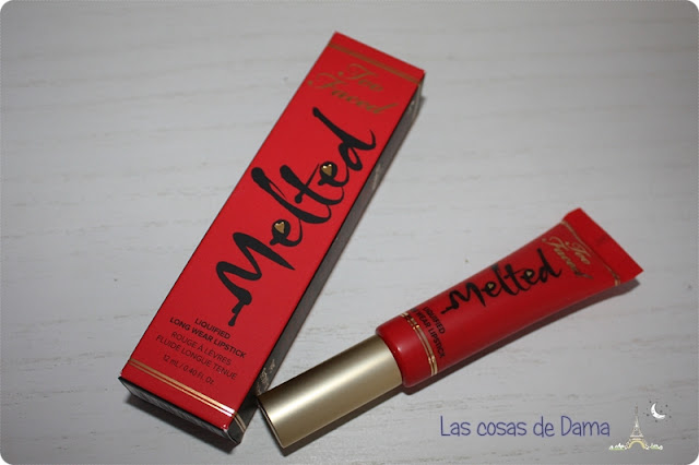 lipstick; melted; toofaced; strawberry; spring; labial