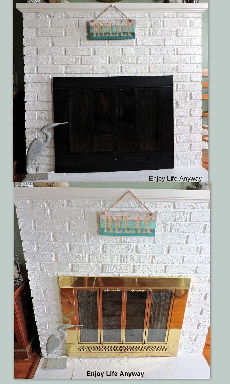 Enjoy Life Anyway How To Make An Outdated Fireplace Insert Look Great