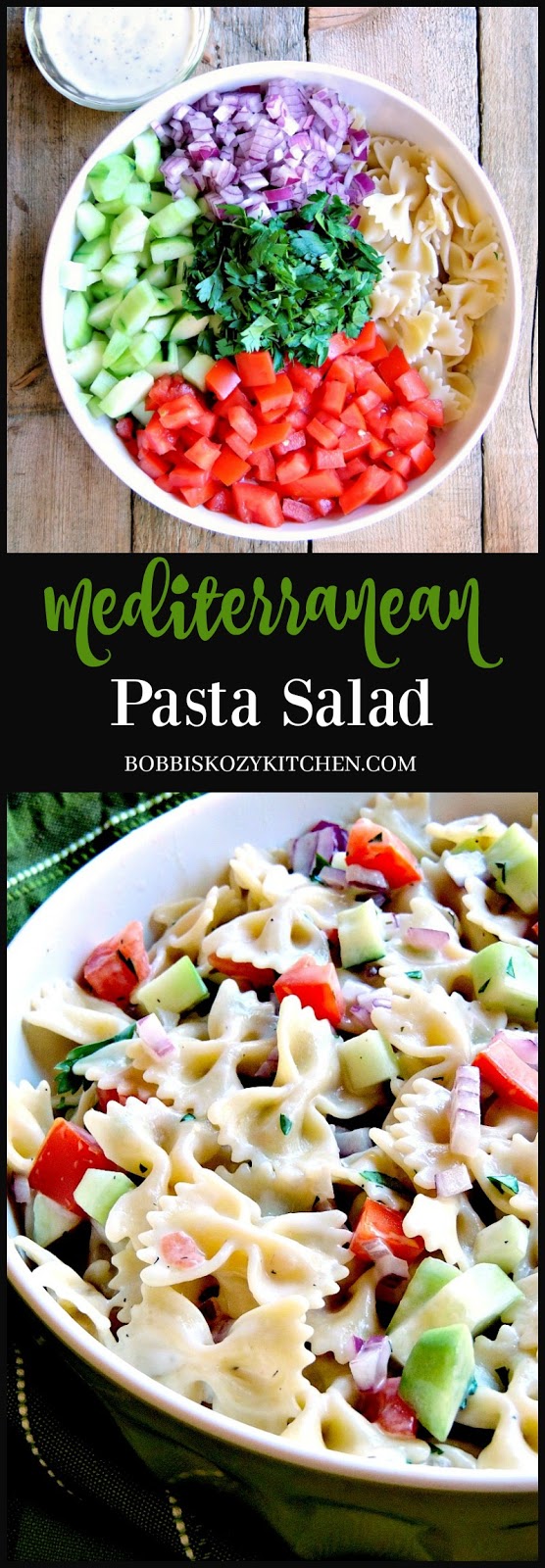 Mediterranean Pasta Salad | Bobbi's Kozy Kitchen