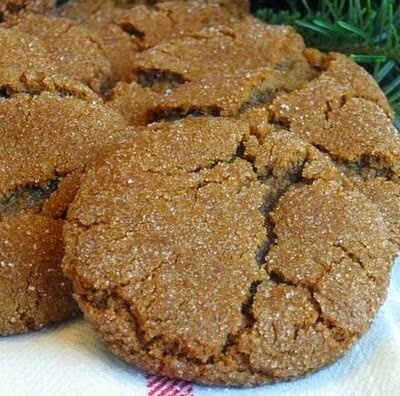 Molasses Cookies Recipe, Laaloosh, 52 calories or 2P+