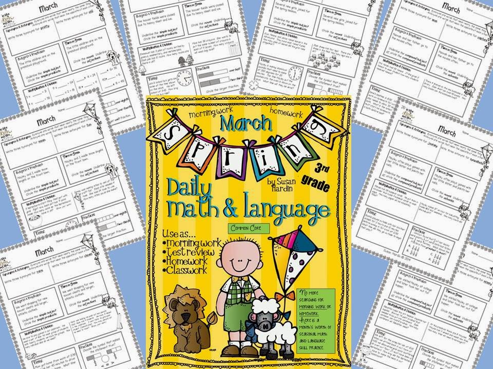 http://www.teacherspayteachers.com/Product/Daily-Math-and-Language-March-1122220