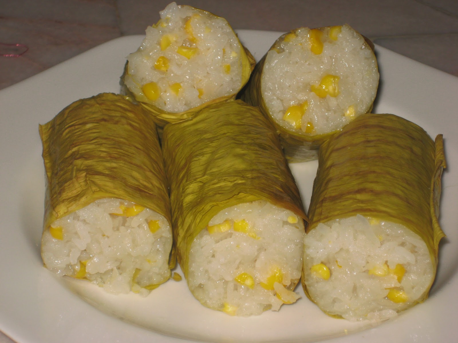 From Dapur Bubu: lemang jagung n rendang ayam for raya haji