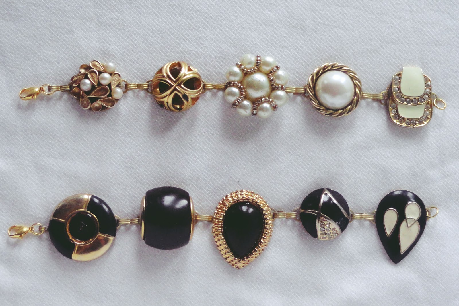 What's Bippin'? Repurposed Vintage Earring Bracelet