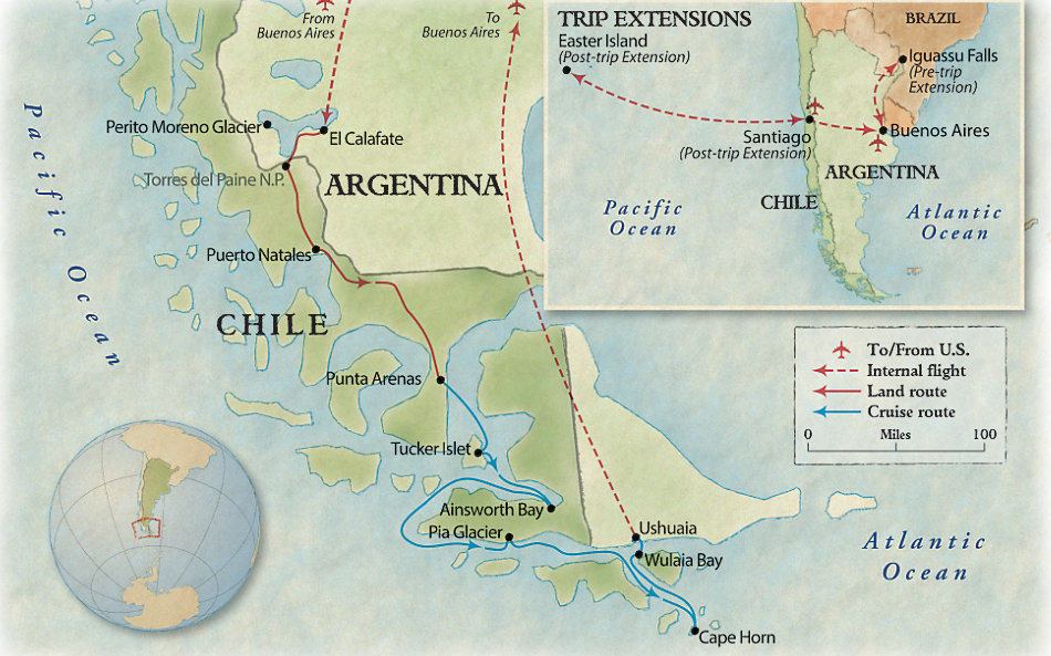Patagonia, Tierra del Fuego and the Chilean Fjords