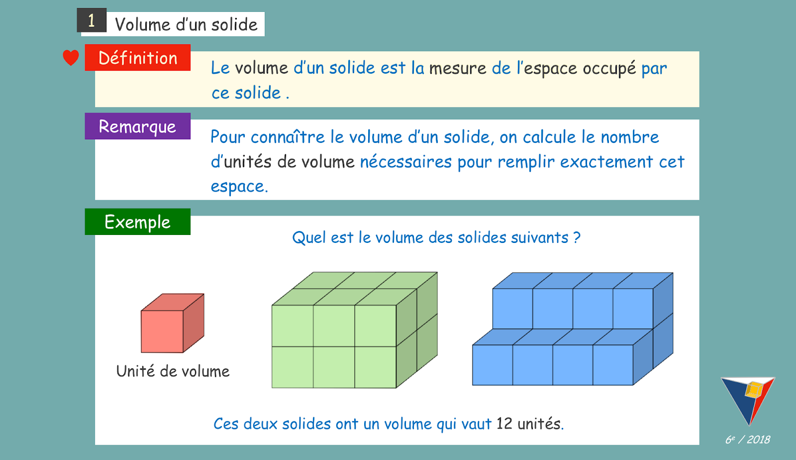 Cours de Maths / 6e 2018