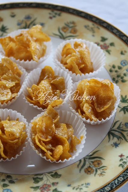 Biskut Cornflakes Madu Yang Sedap