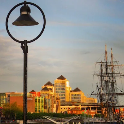 One Day in Dublin Itinerary: the Jeanie Johnston famine ship along the River Liffey