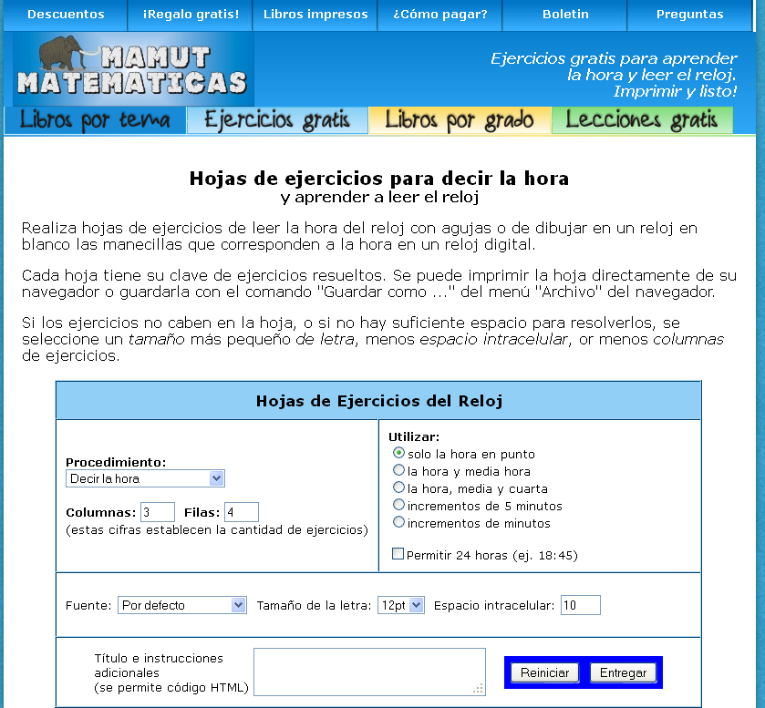 "Mamut Matemáticas" Libros electrónicos.