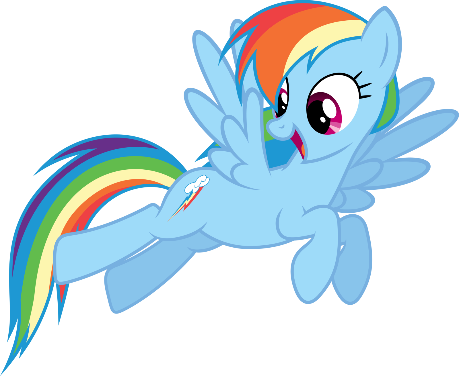 mlp coloring pages rainbow dash filly vector - photo #48