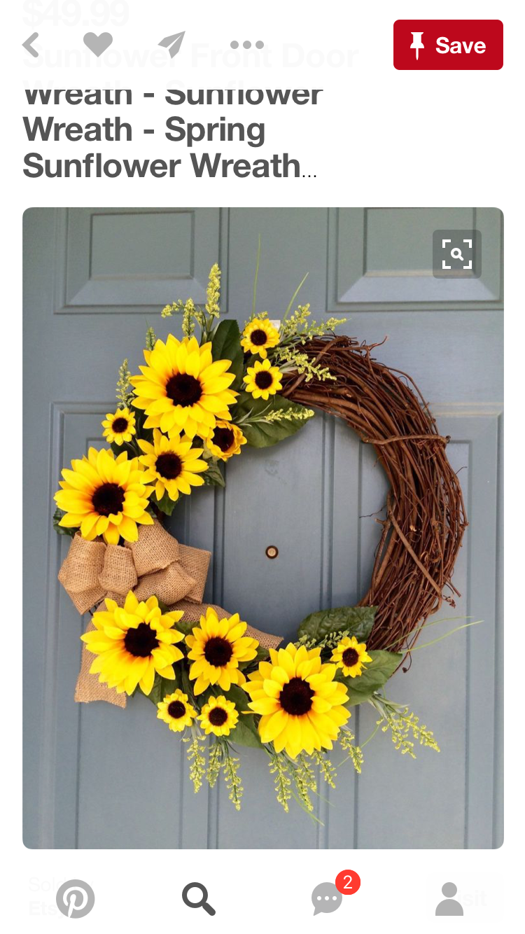 Polka Dotty Place Save Or Splurge Sunflower Wreath
