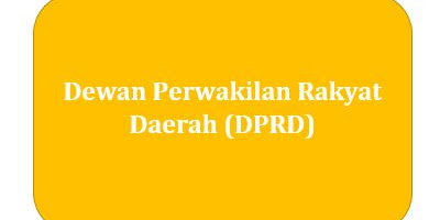 Dewan Perwakilan Rakyat Daerah (DPRD)