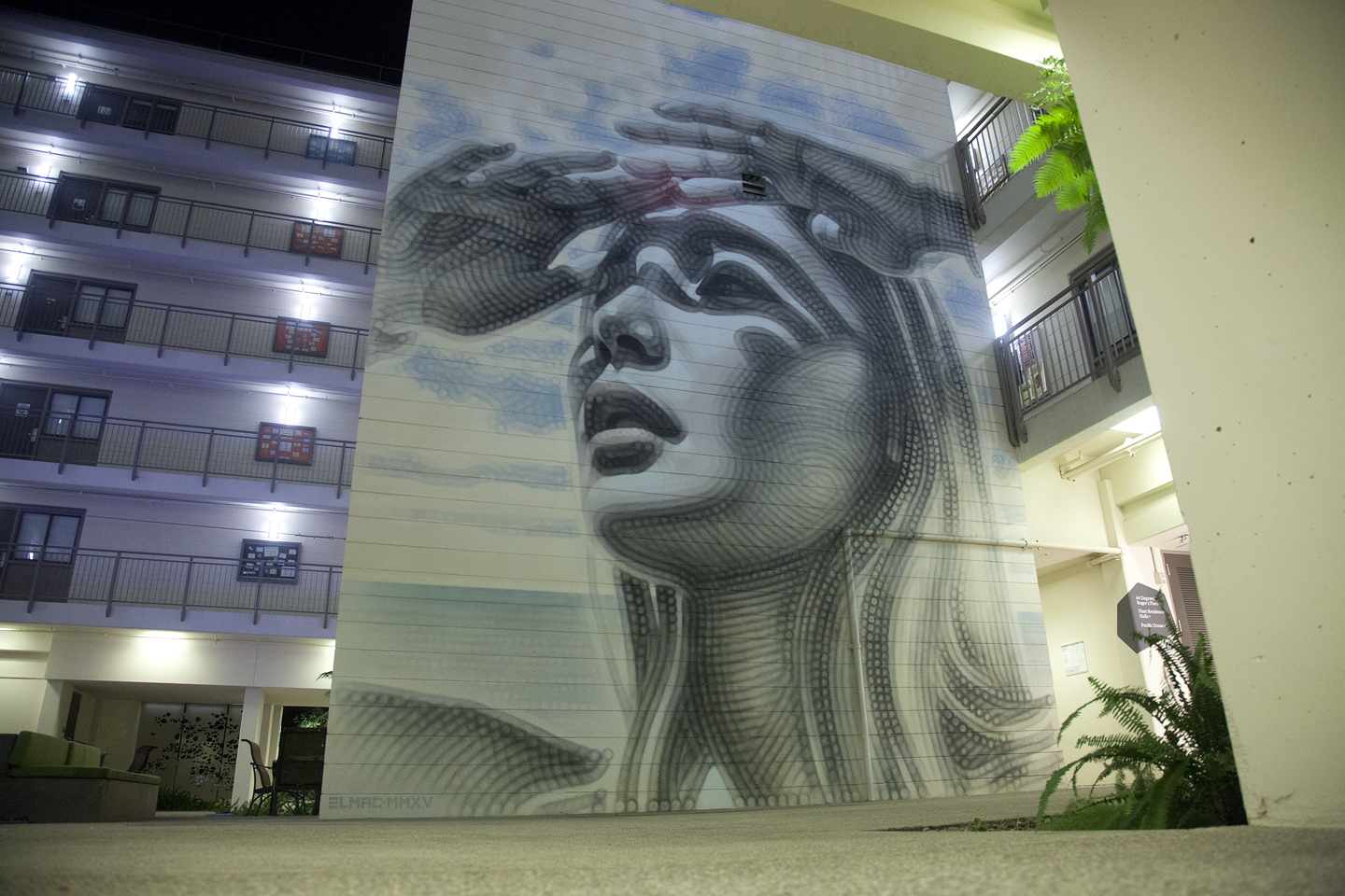 MAC ART "Enduring Spell" New mural for the University of California