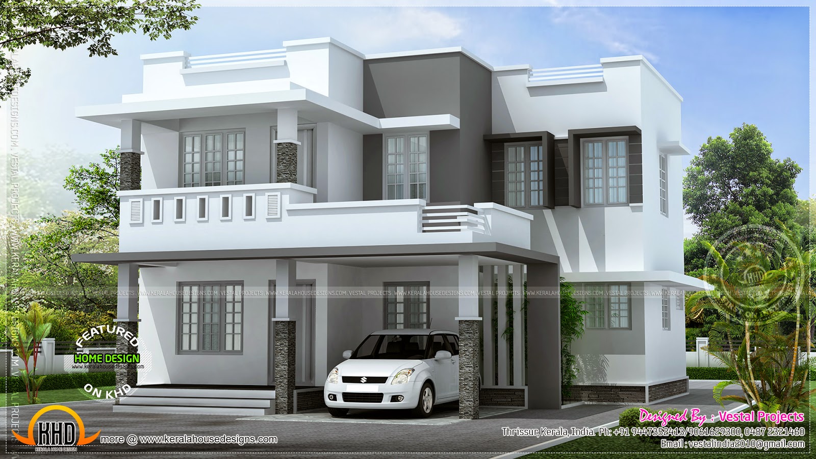 Simple beautiful house - Kerala home design and floor plans - 9K+ ...