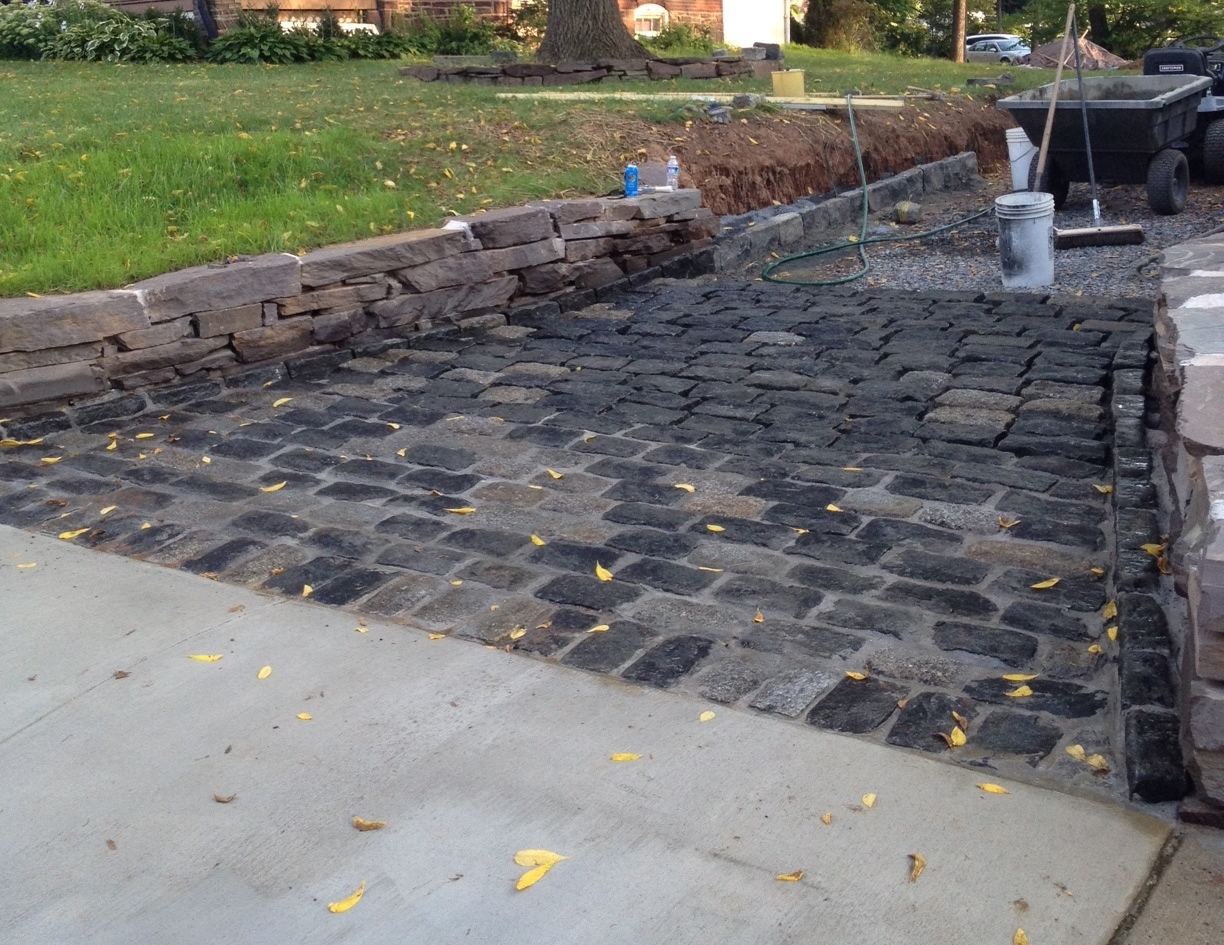 High Street Market Driveway Update Cobblestone Apron (Progress)