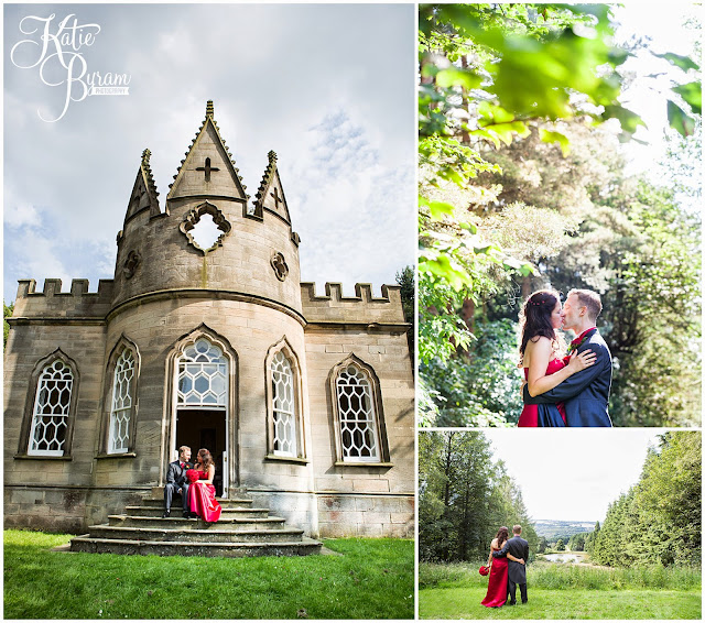 gibside wedding, national trust wedding, katie byram photography, woodland wedding, humanist wedding, bride in red, red wedding dress, alternative wedding, gibside estate wedding