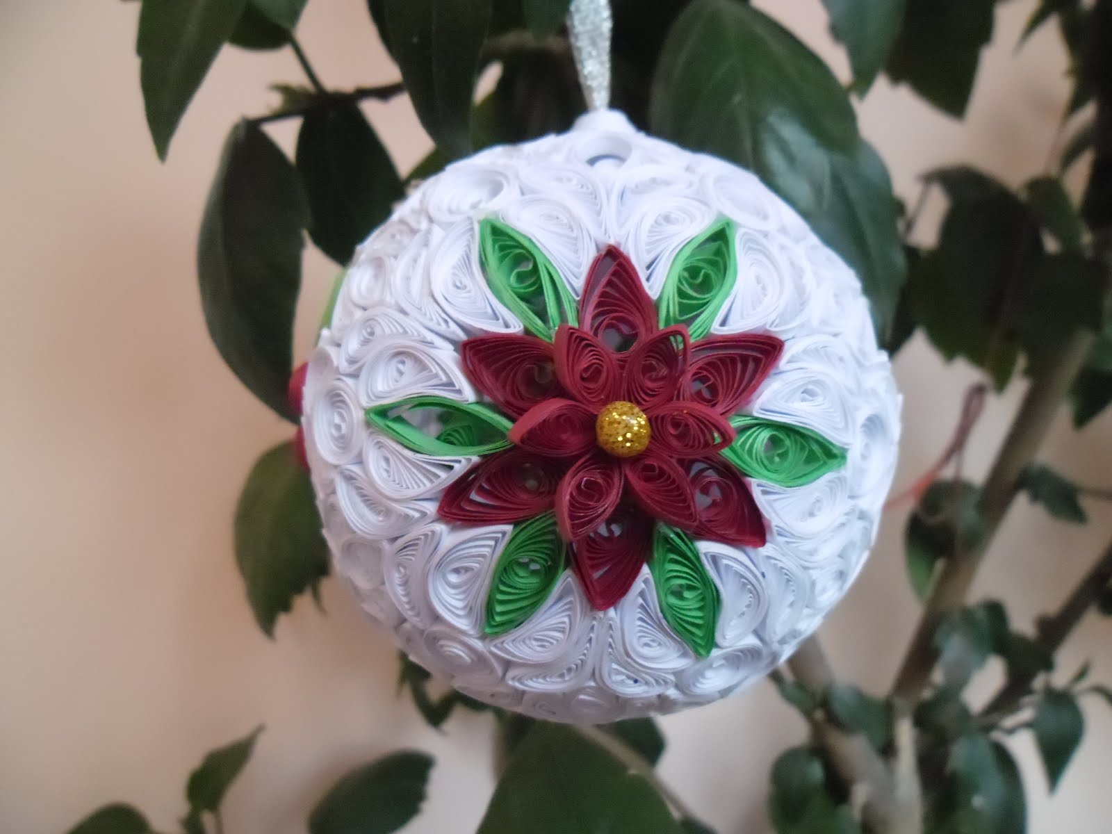 quilling my passion Christmas ornament