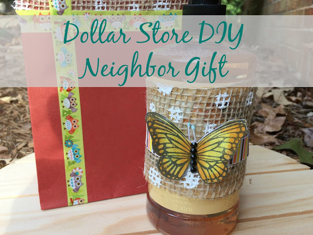 Make a customized gift for a friend or neighbor using items from the dollar store!