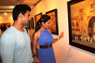 Payal Rohatgi Unveils Nitin Shete's art exhibition 