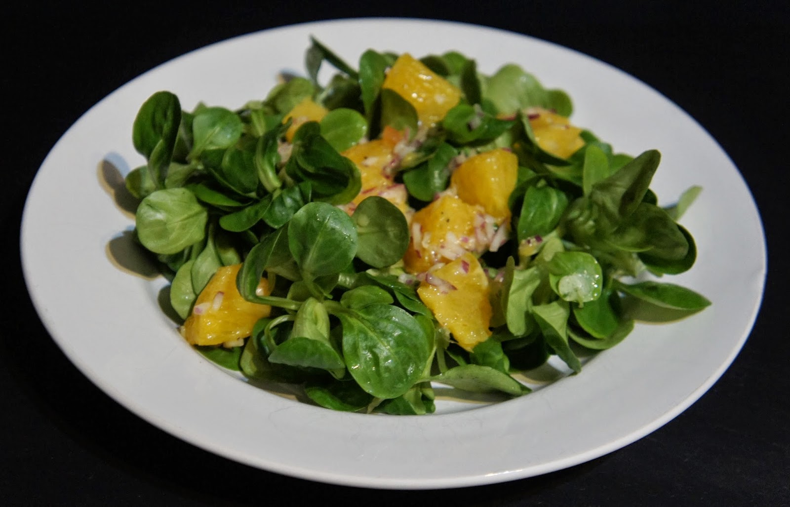 Kochglueck: Feldsalat mit Orangenvinaigrette (2P)