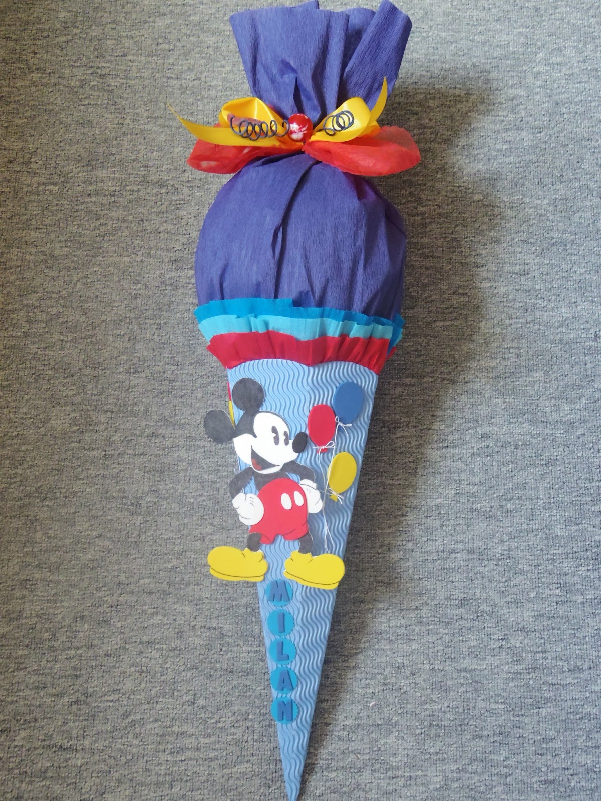 Dani's Kreativ-Blog : Geschwistertüte Mickey Mouse