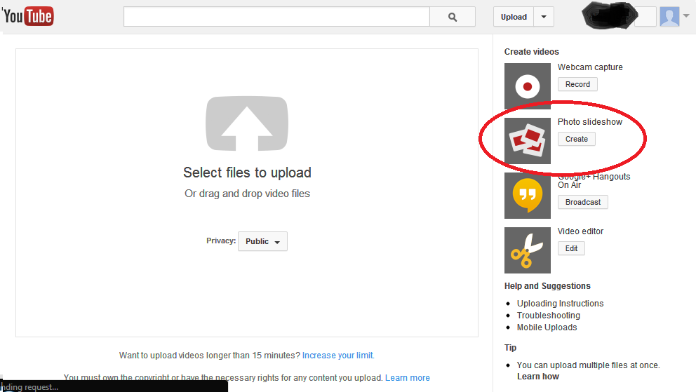 How to create a Photo slideshow on YouTube. Blog Store
