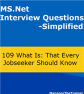 Free Download PDF: ASP.Net, C#.Net, ADO.Net, MS SQL Server Interview Questions answers ebook by Manzoorthetrainer.com
