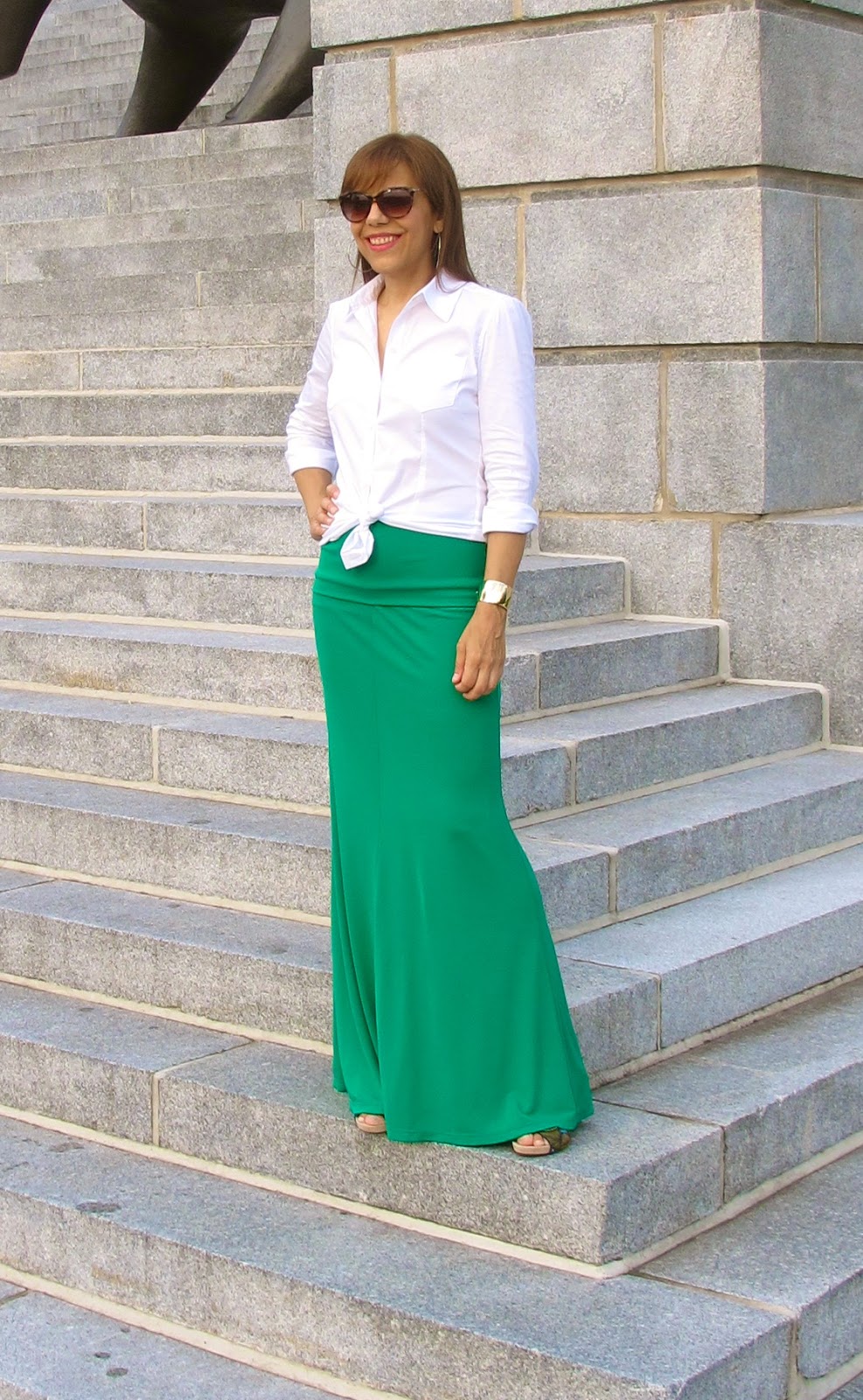 jupe maxi fluide