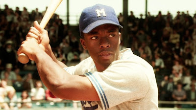 Chadwick Boseman stars as Baseball legend Jackie Robinson in 42