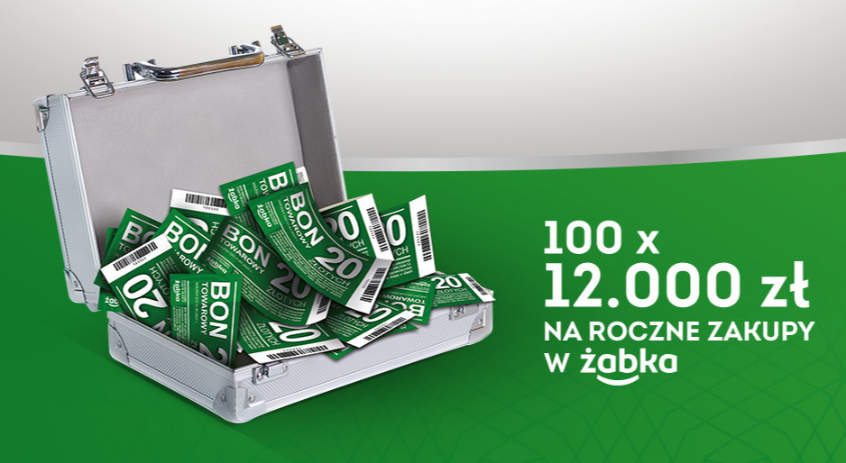 Wygraj 12 000 zł na roczne zakupy w Żabka Konkurs