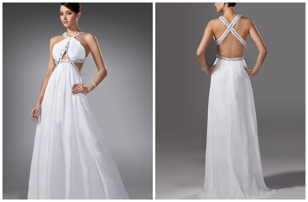 Raining Blossoms Prom Dresses: Backless Prom Dresses Make You Hit the Limelight