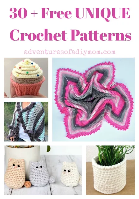 more than 30 unique and free crochet patterns
