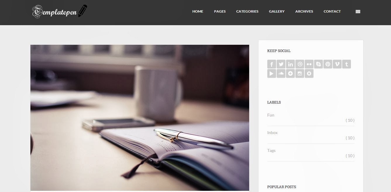 TheHunter Responsive Blogger Template