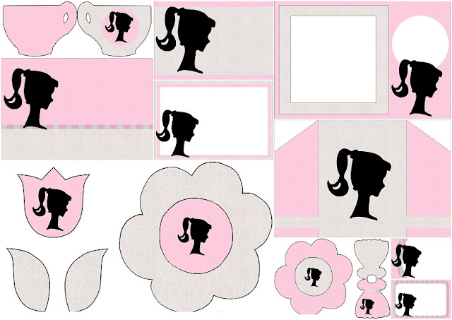 barbie silhouette free printable invitations oh my fiesta in