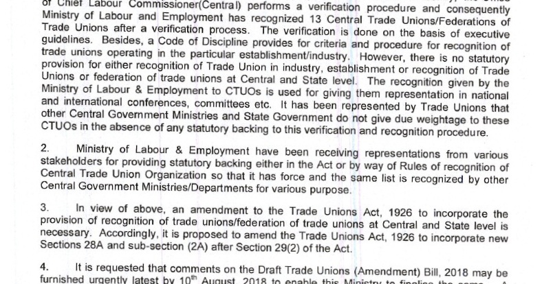 Trade Union Recognition Agreement Template