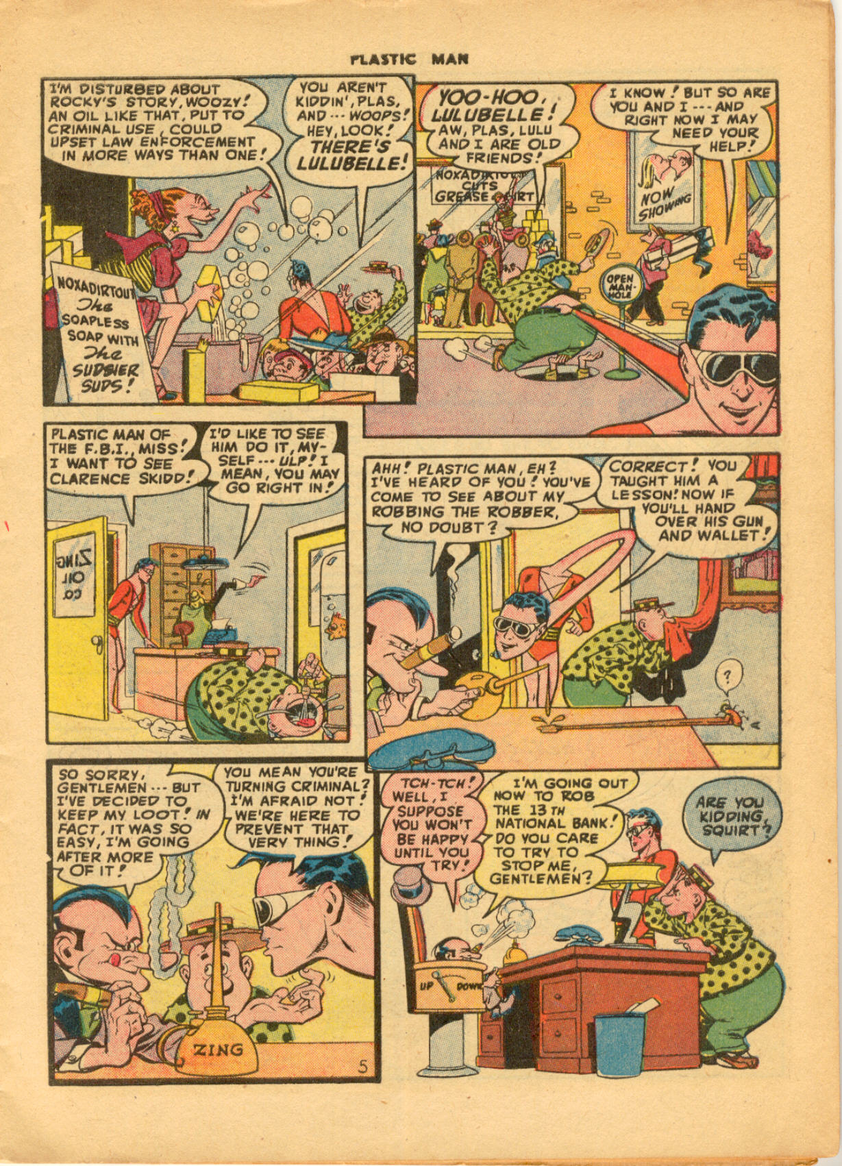 Read online Plastic Man (1943) comic -  Issue #9 - 7