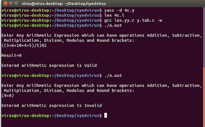IMPLEMENTATION OF SYMBOL TABLE USING C (WITH OUTPUT)