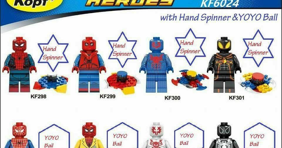 Kopf KF6024: Spider-Man Homecoming and Comic Minifigs Preview