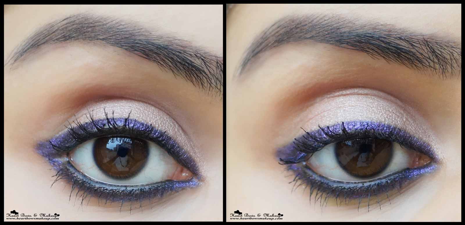 Maybelline Colorshow Crayon Khol Noble Purple Eyemakeup Review Swatches buy India