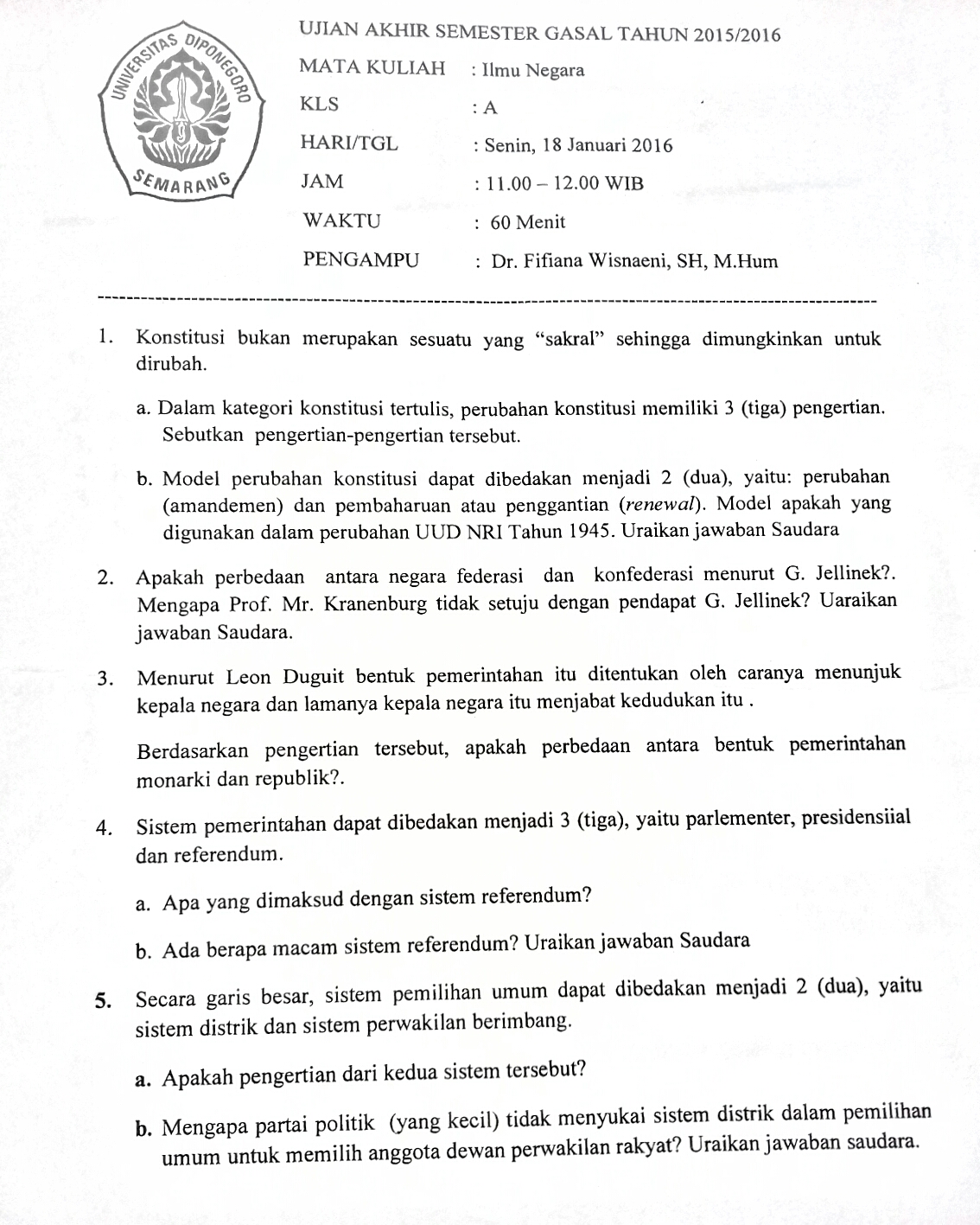 Soal Ujian Hukum Helmi Kediris Soal Ujian Hukum Helmi Kediris