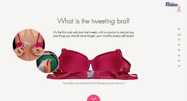 Unclasp a wonder bra and get Tweets about breast cancer awareness
