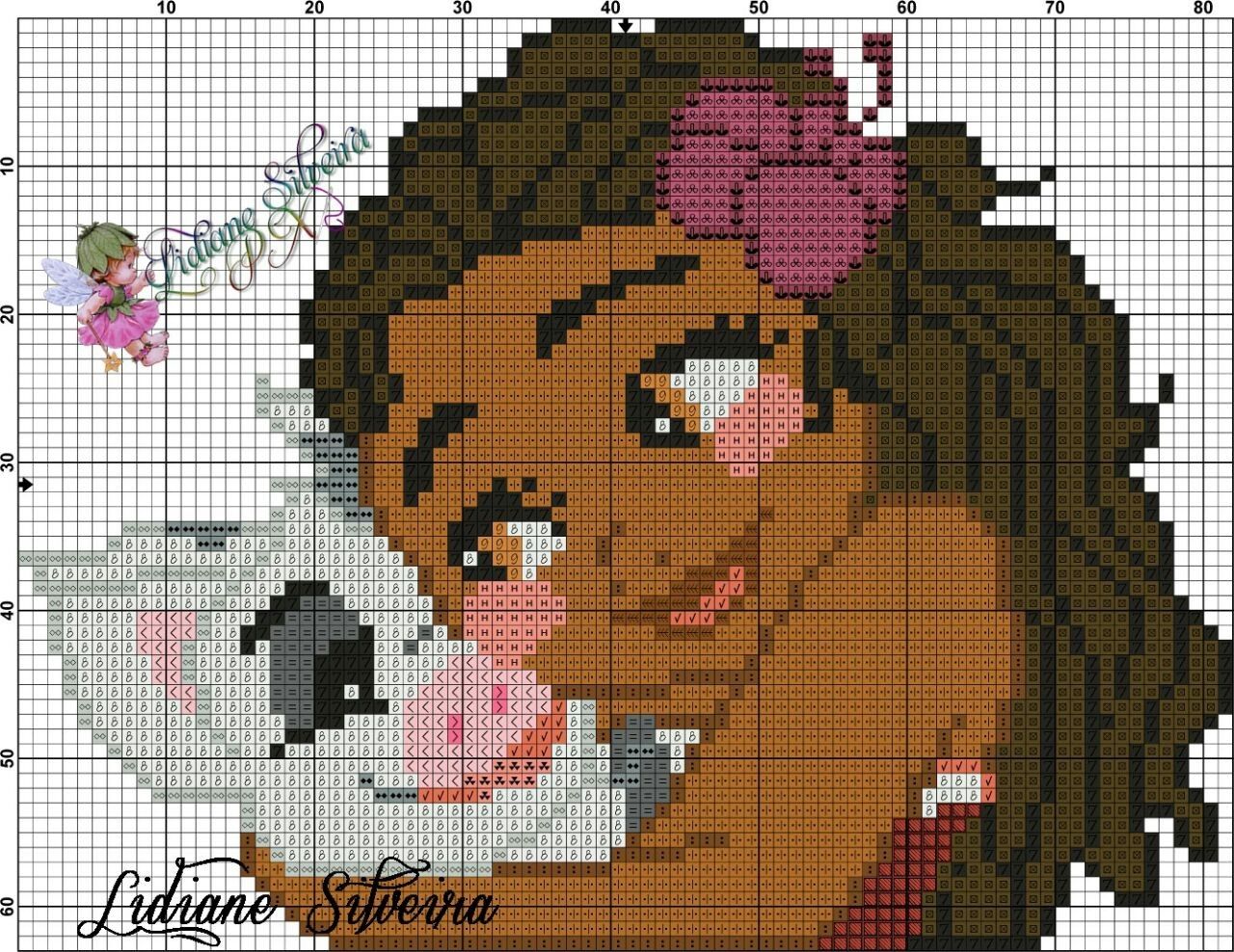 Moana Em Ponto Cruz Dinha Ponto Cruz: Moana e monograma ponto cruz