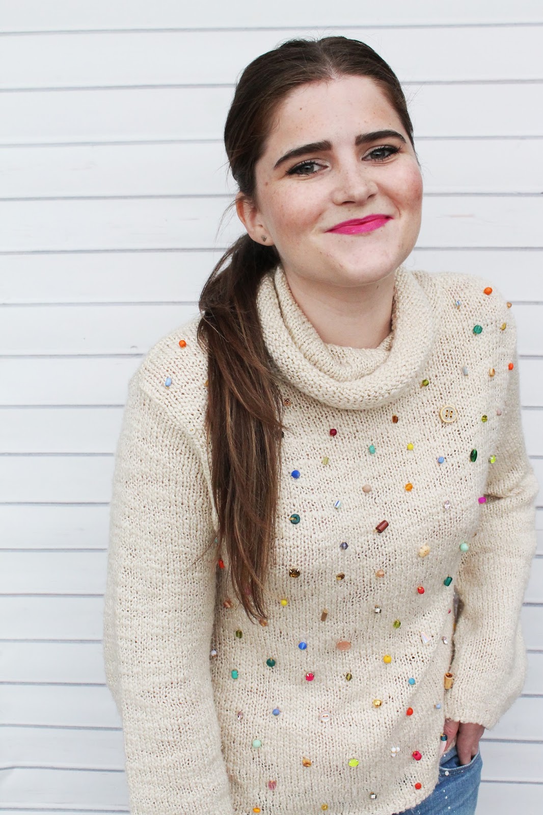 Make a Beaded Sweater (for under 5 dollars) LINDSEY CRAFTER