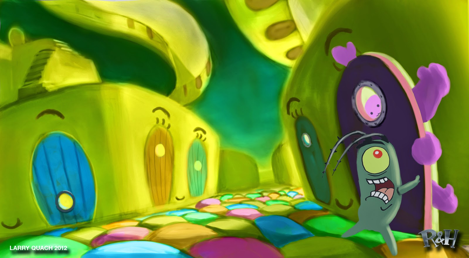 Larry T Quach's Art Blog The Sponge Bob Movie 2