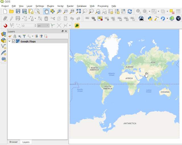 Google Maps Layers in QGIS Google Maps Layers in QGIS