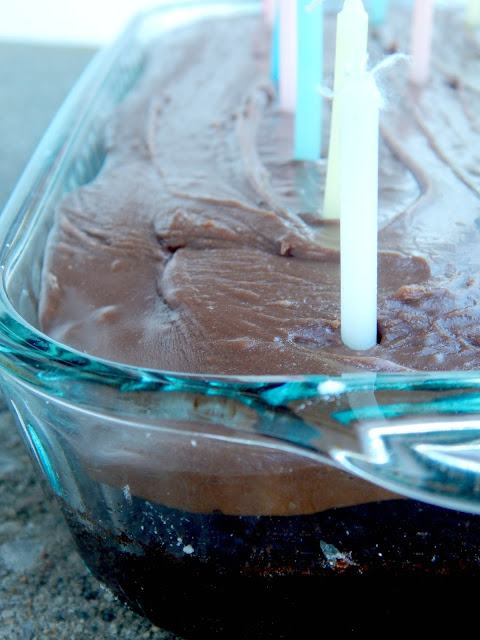 One Bowl Sour Cream Chocolate Birthday Cake...mix it all up in one bowl and watch it get devoured! (sweetandsavoryfood.com)