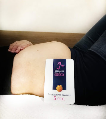 Photo de grossesse carte étapes