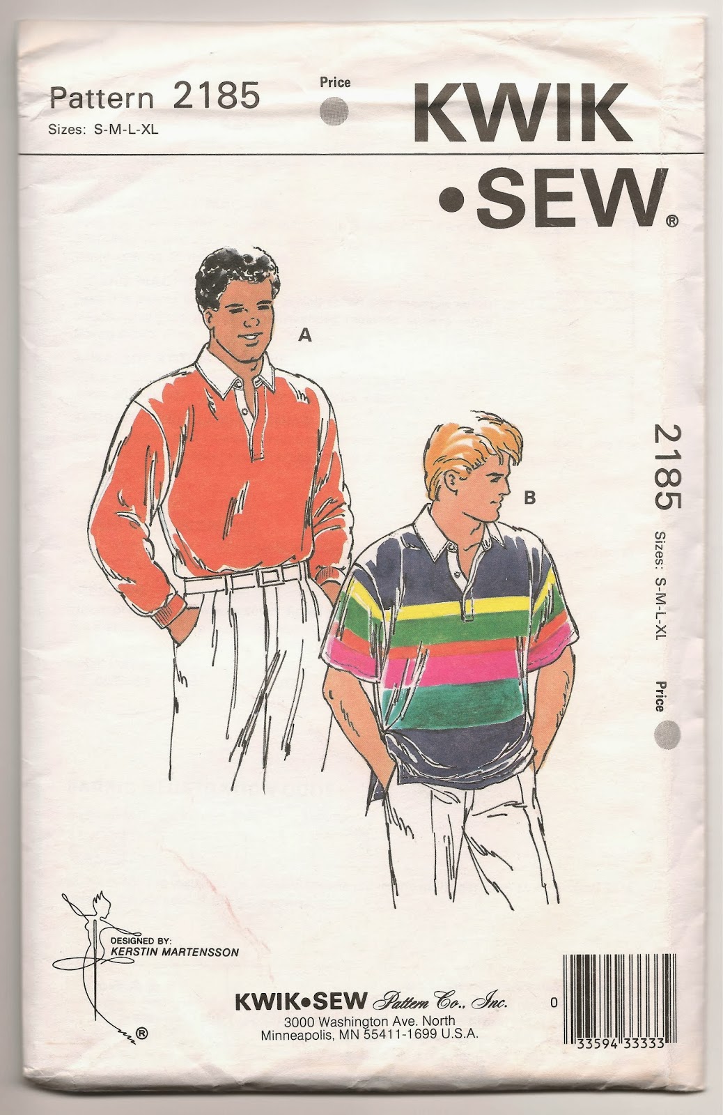 Seam Ripper Joe...and his Sewing Machine: KWIK SEW 2185 - Men's Polo Shirt