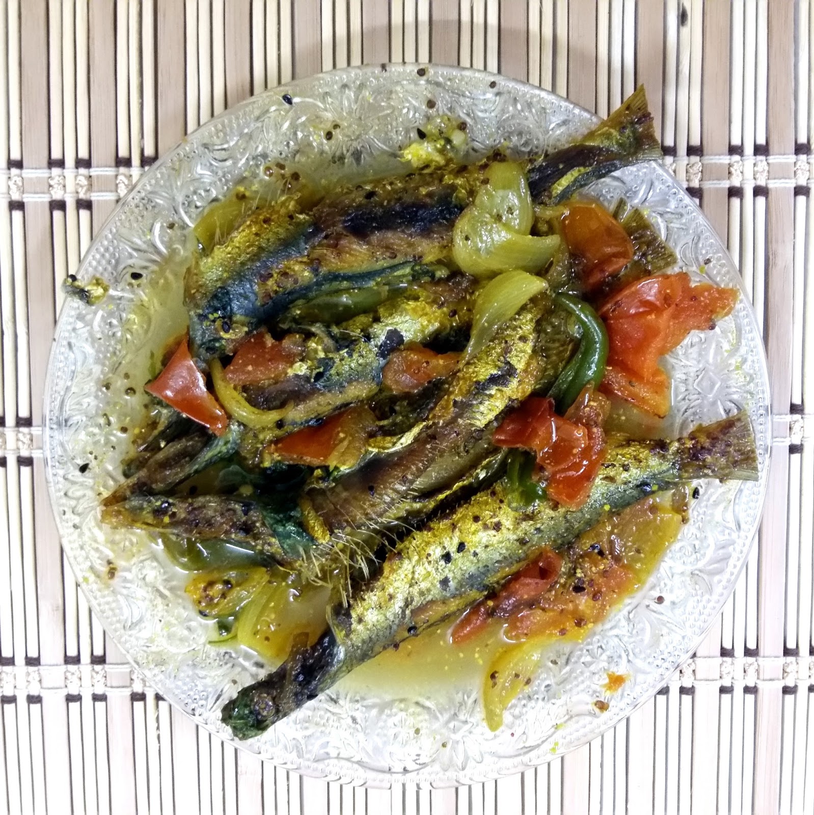 Baisali's homely kitchen Sardine kalonji jhal Sardine in mustard