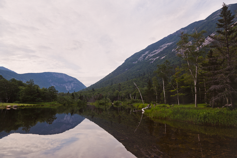 Reflection in Wiley Pond at Crawford Notch