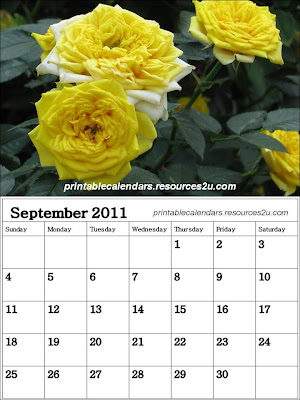 2011: 2011 September Calendar printable